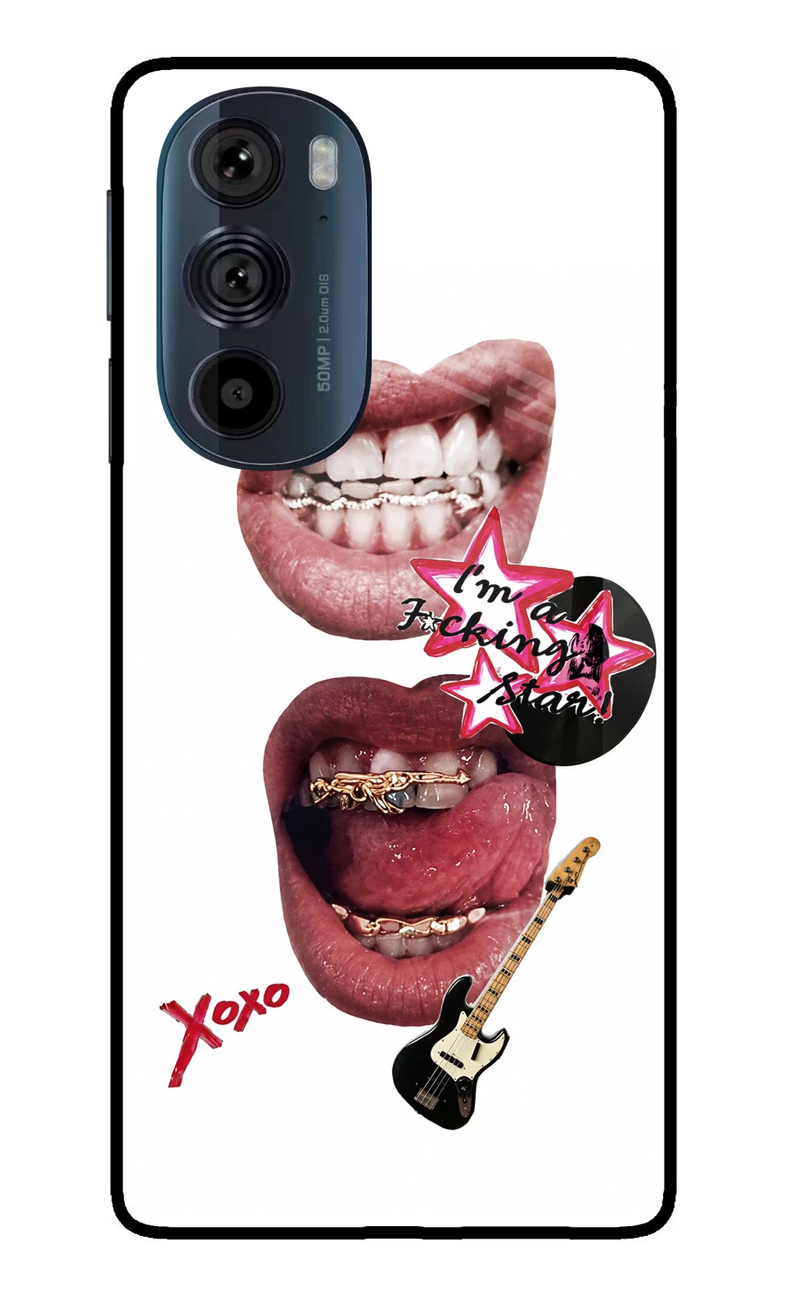 Rockstar Moto Edge 30 Pro Glass Case