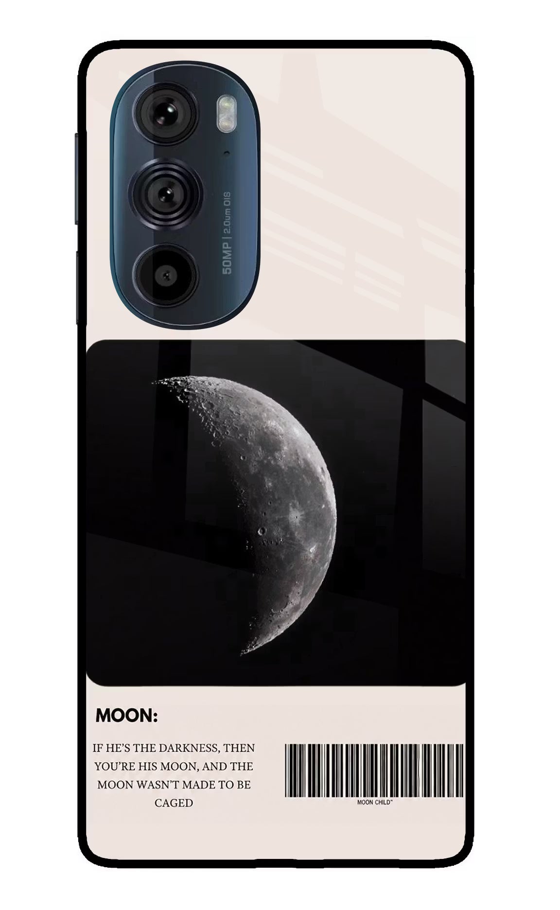 Moon Phase Moto Edge 30 Pro Glass Case