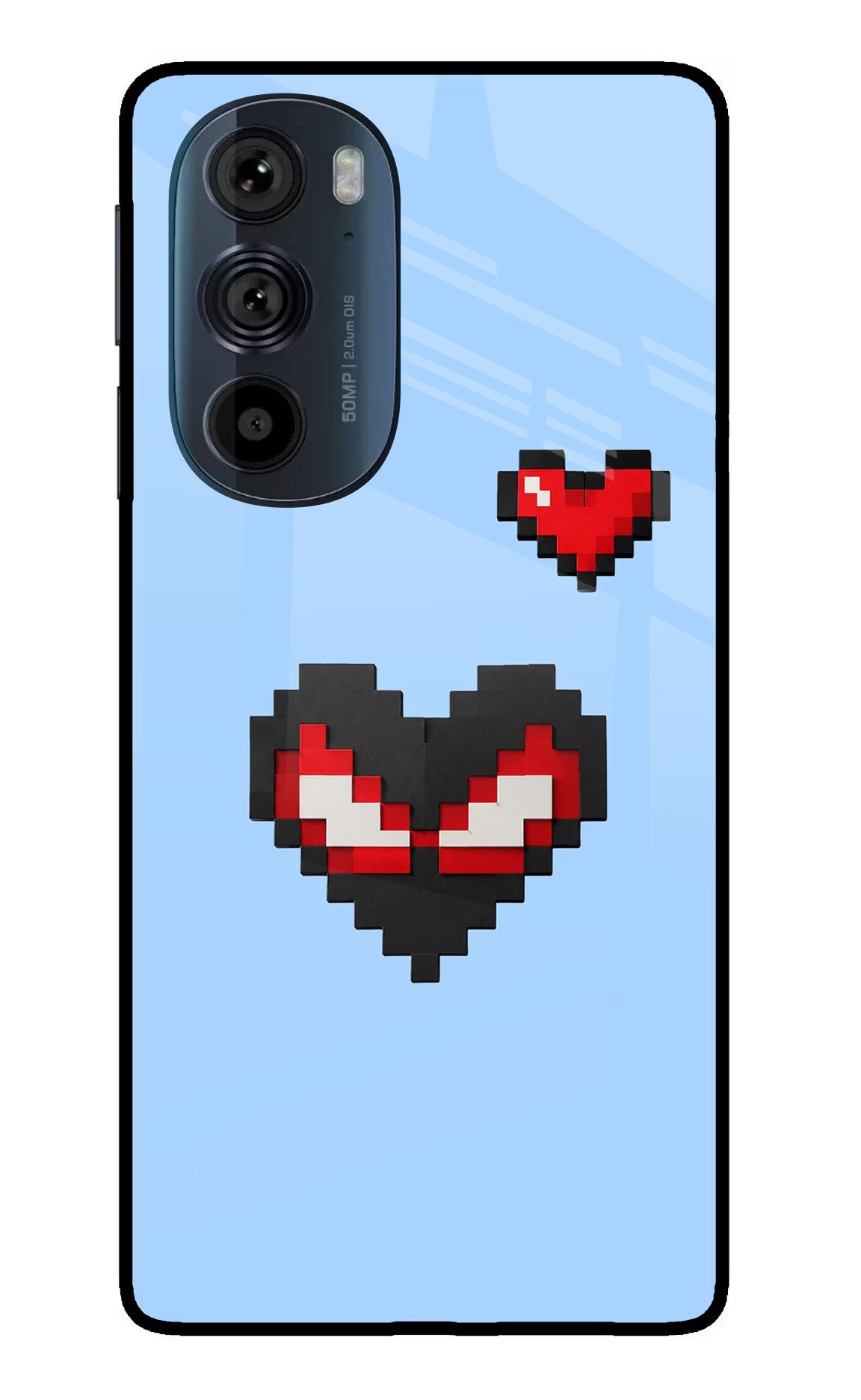 Peter Heart Moto Edge 30 Pro Glass Case