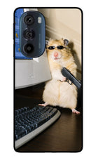 Hacker Hamster Moto Edge 30 Pro Glass Case