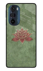 Lotus Grace Moto Edge 30 Pro Glass Case Back Cover by Casekaro