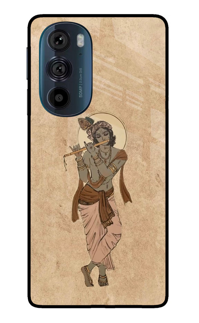 Krishna Moto Edge 30 Pro Glass Case Back Cover by Casekaro
