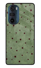Green Stars Moto Edge 30 Pro Glass Case Back Cover by Casekaro