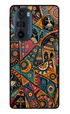 Folk Print Moto Edge 30 Pro Glass Case