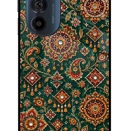 Green Pataka Moto Edge 30 Pro Glass Case