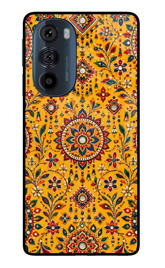 Sunlit Aura Moto Edge 30 Pro Glass Case Back Cover by Casekaro