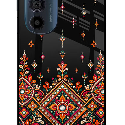 Noir Mehfil Moto Edge 30 Pro Glass Case