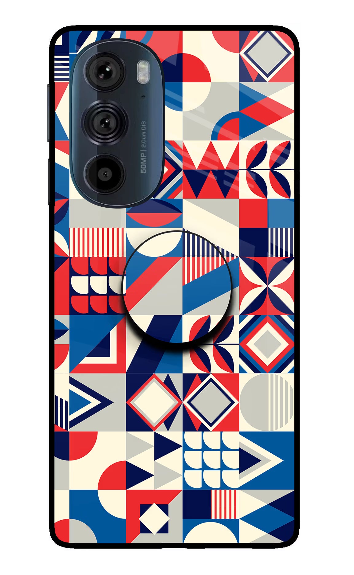 Colorful Pattern Moto Edge 30 Pro Pop Case by Casekaro