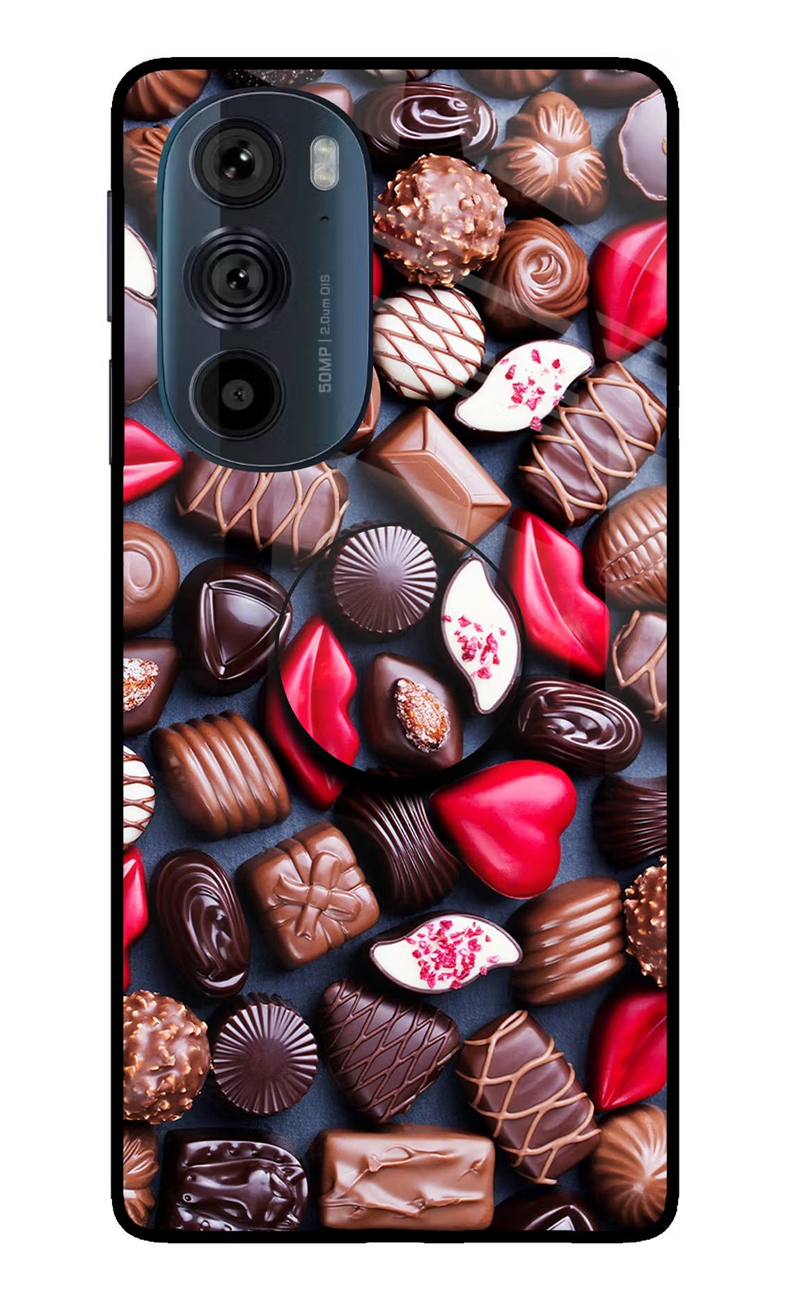 Chocolates Moto Edge 30 Pro Pop Case by Casekaro