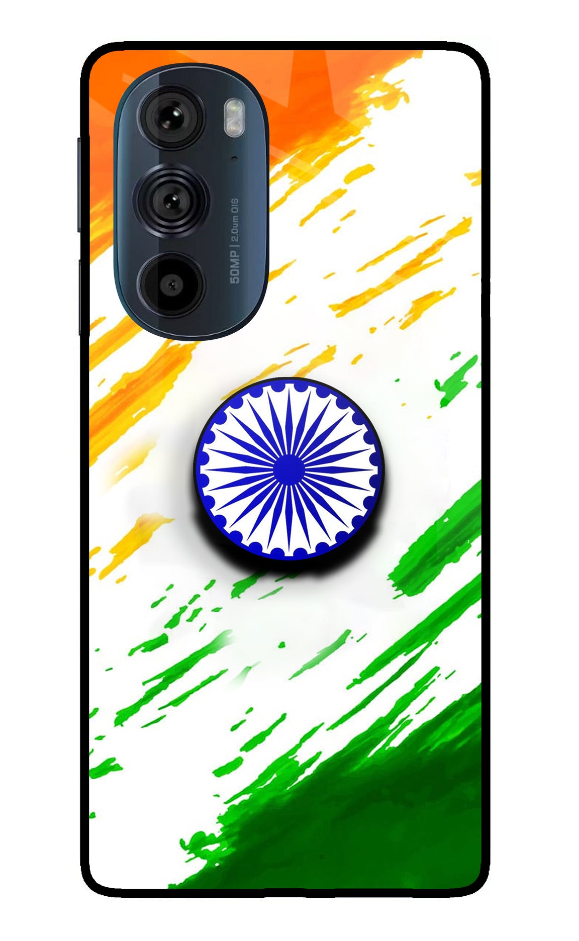 Indian Flag Ashoka Chakra Moto Edge 30 Pro Pop Case