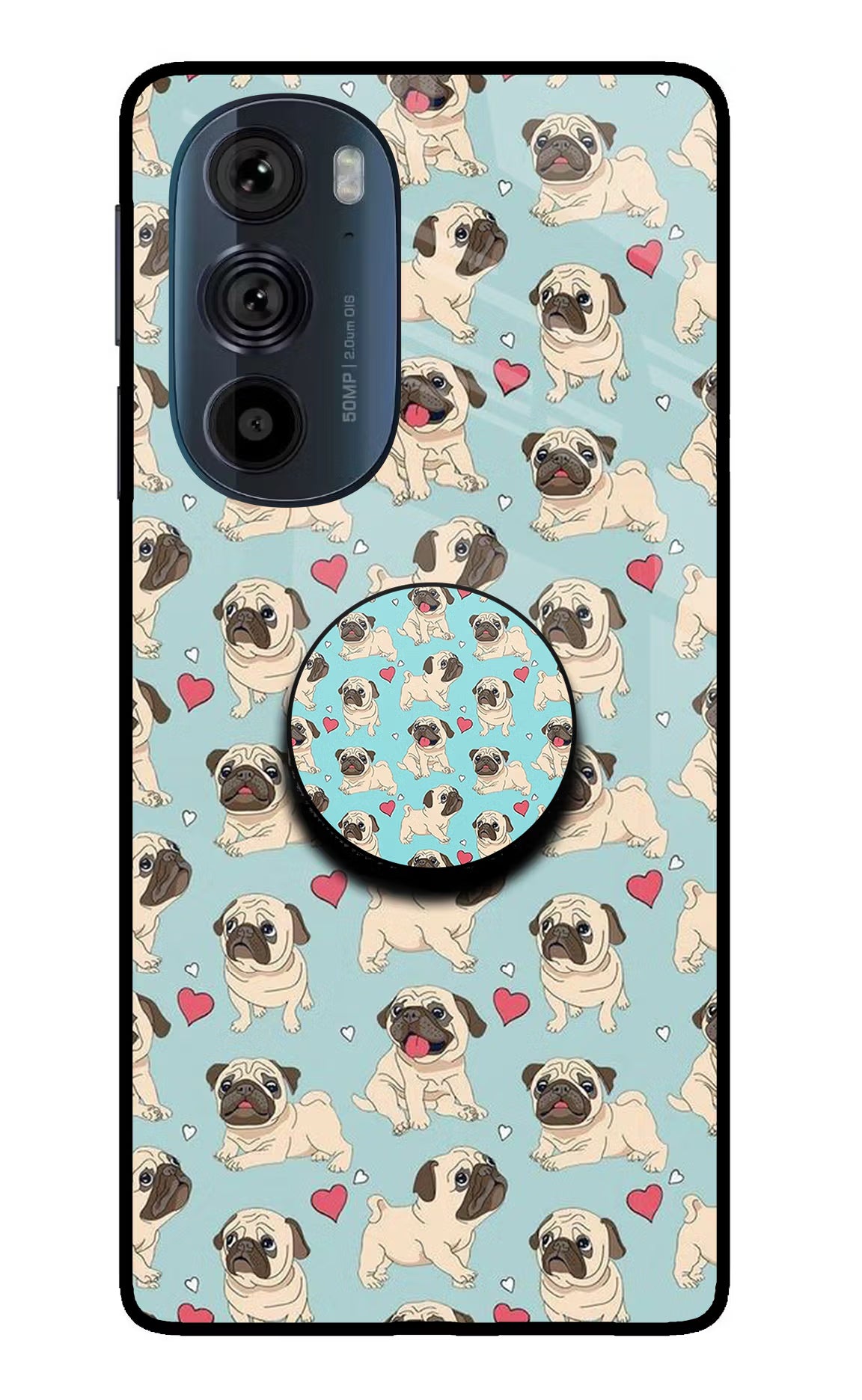Pug Dog Moto Edge 30 Pro Pop Case by Casekaro