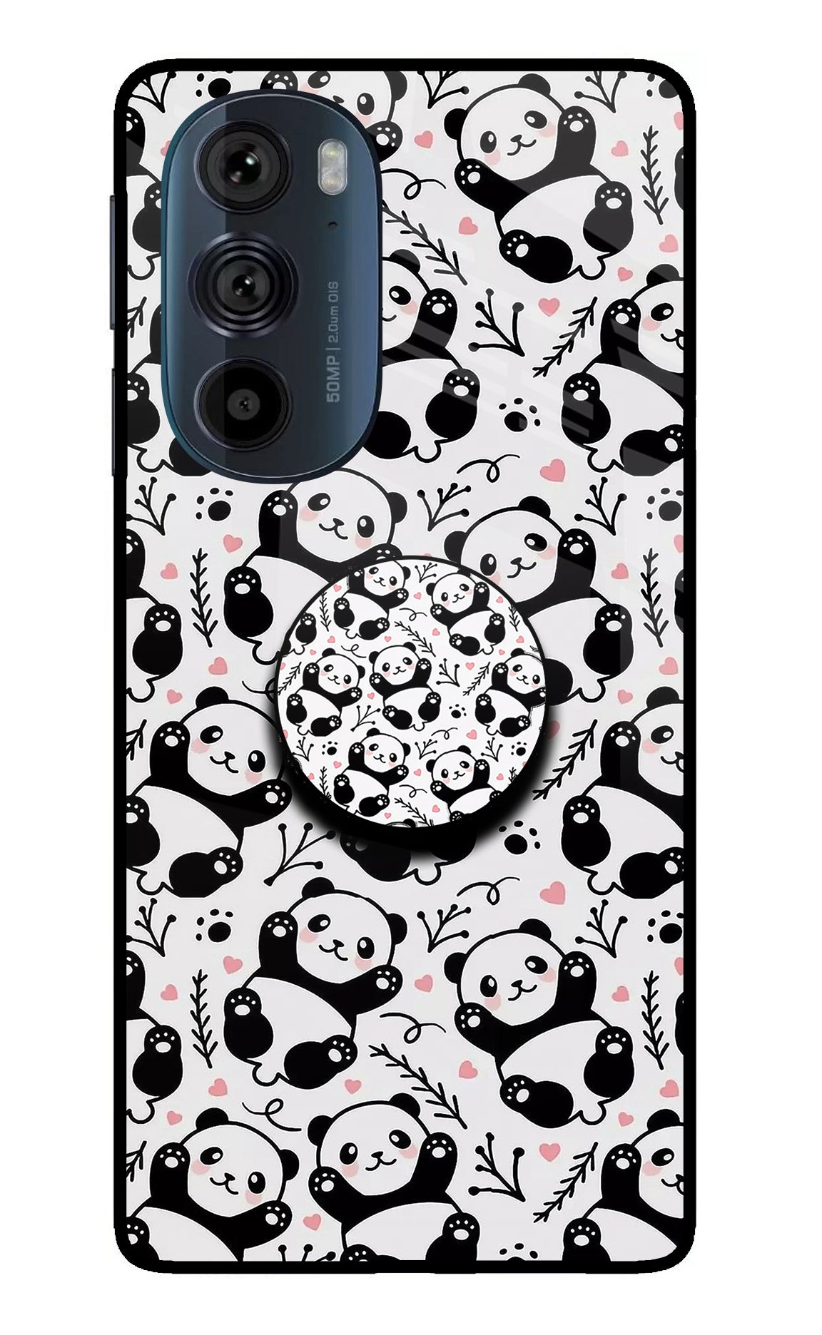 Cute Panda Moto Edge 30 Pro Pop Case