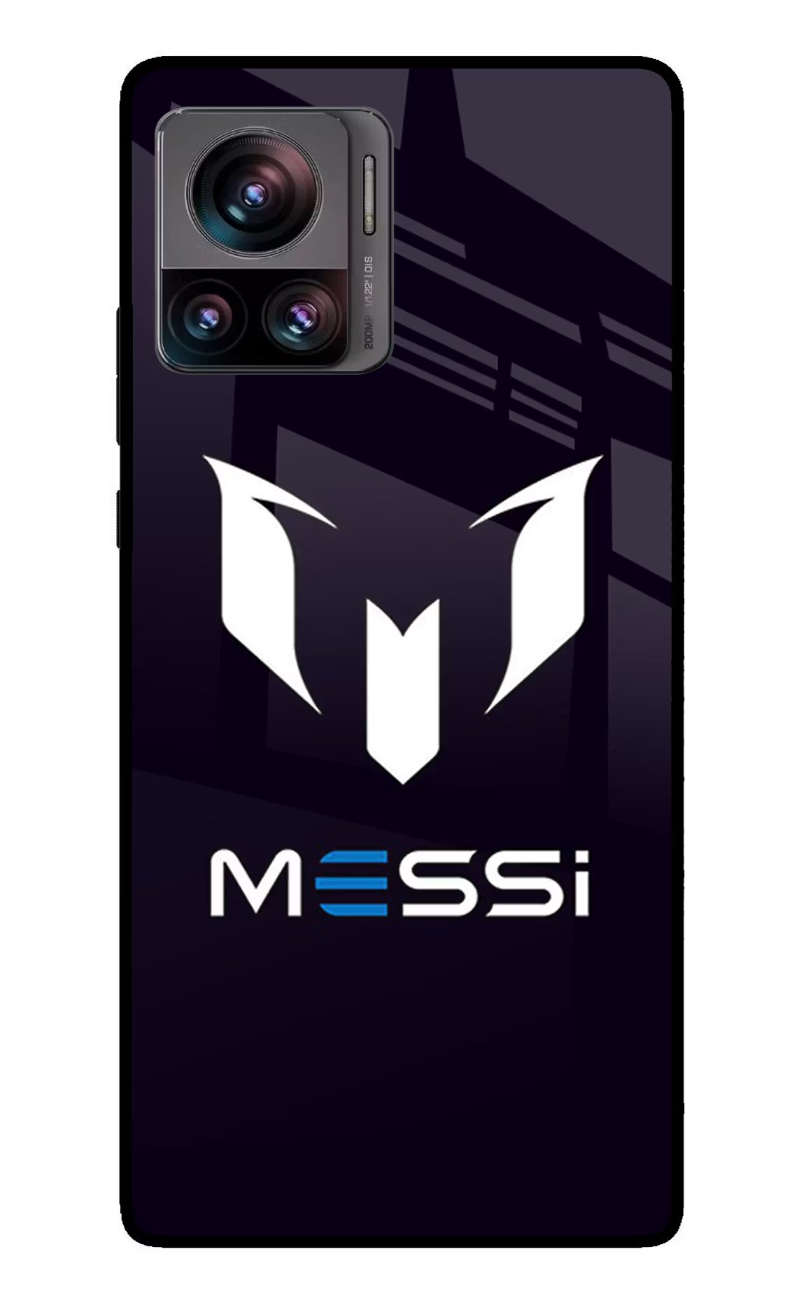 Messi Logo Moto Edge 30 Ultra Glass Case Back Cover by Casekaro