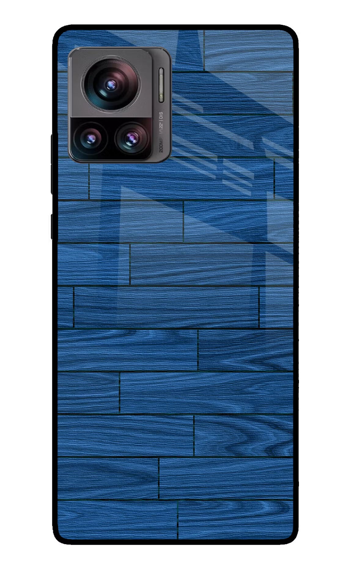 Wooden Texture Moto Edge 30 Ultra Glass Case Back Cover by Casekaro