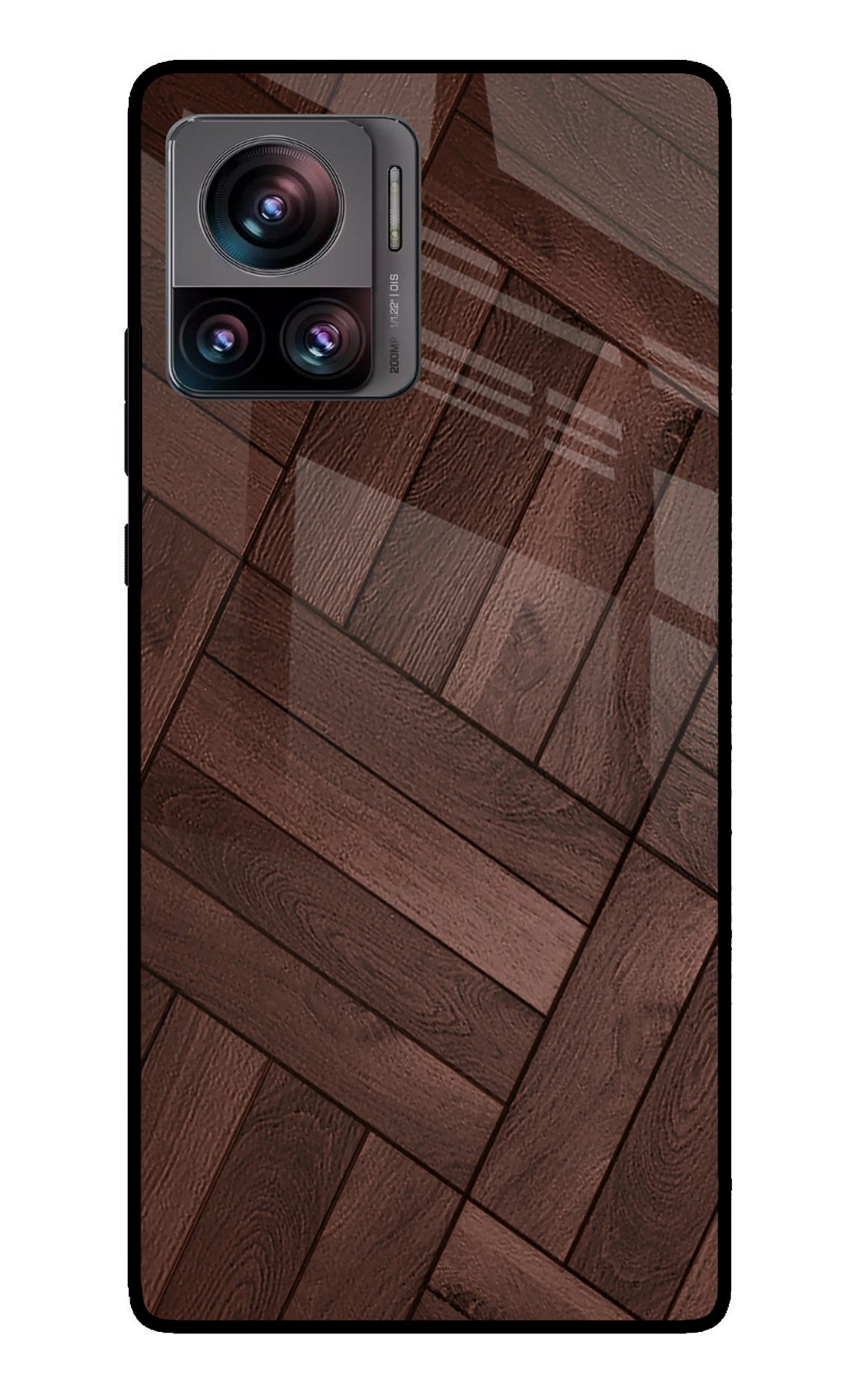 Wooden Texture Design Moto Edge 30 Ultra Glass Case