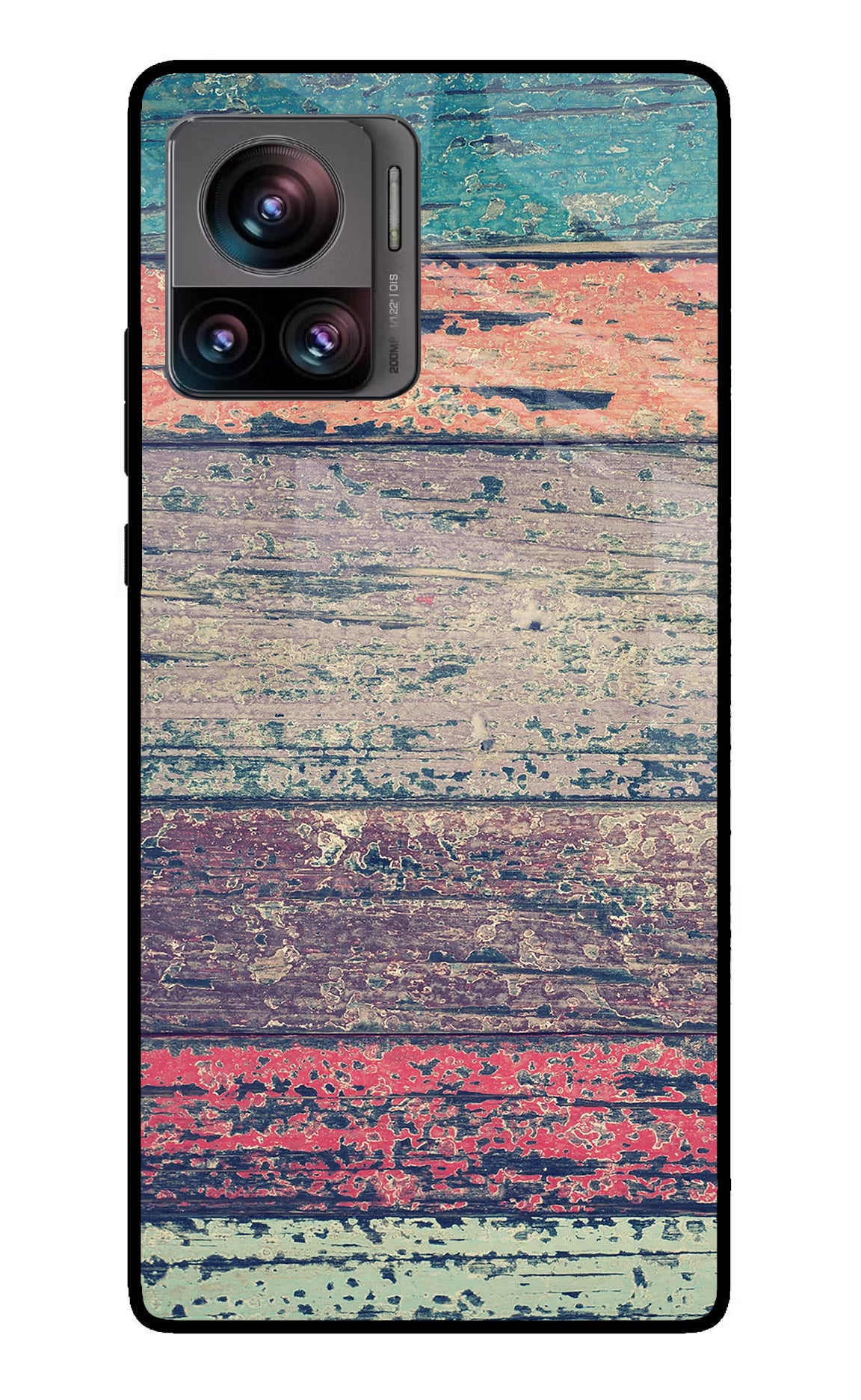 Colourful Wall Moto Edge 30 Ultra Glass Case Back Cover by Casekaro