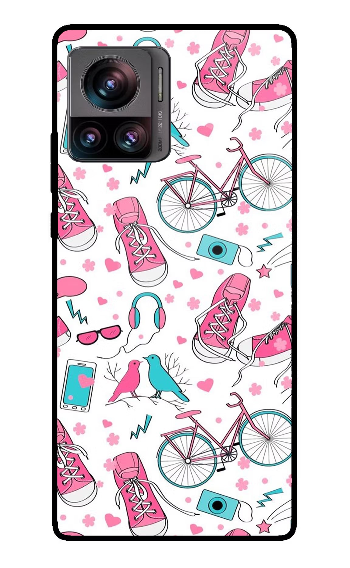 Artwork Moto Edge 30 Ultra Glass Case Back Cover by Casekaro