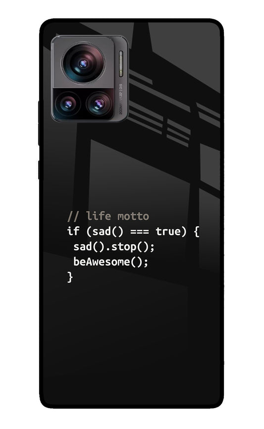 Life Motto Code Moto Edge 30 Ultra Glass Case