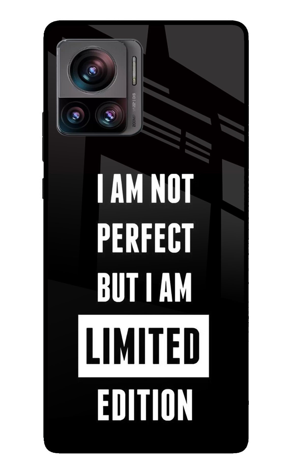 I Am Not Perfect But I Am Limited Edition Moto Edge 30 Ultra Glass Case