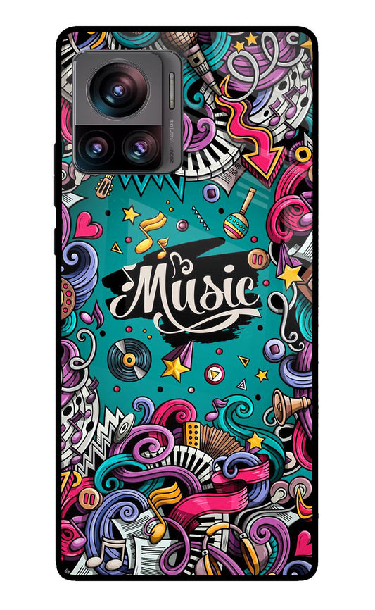 Music Graffiti Moto Edge 30 Ultra Glass Case