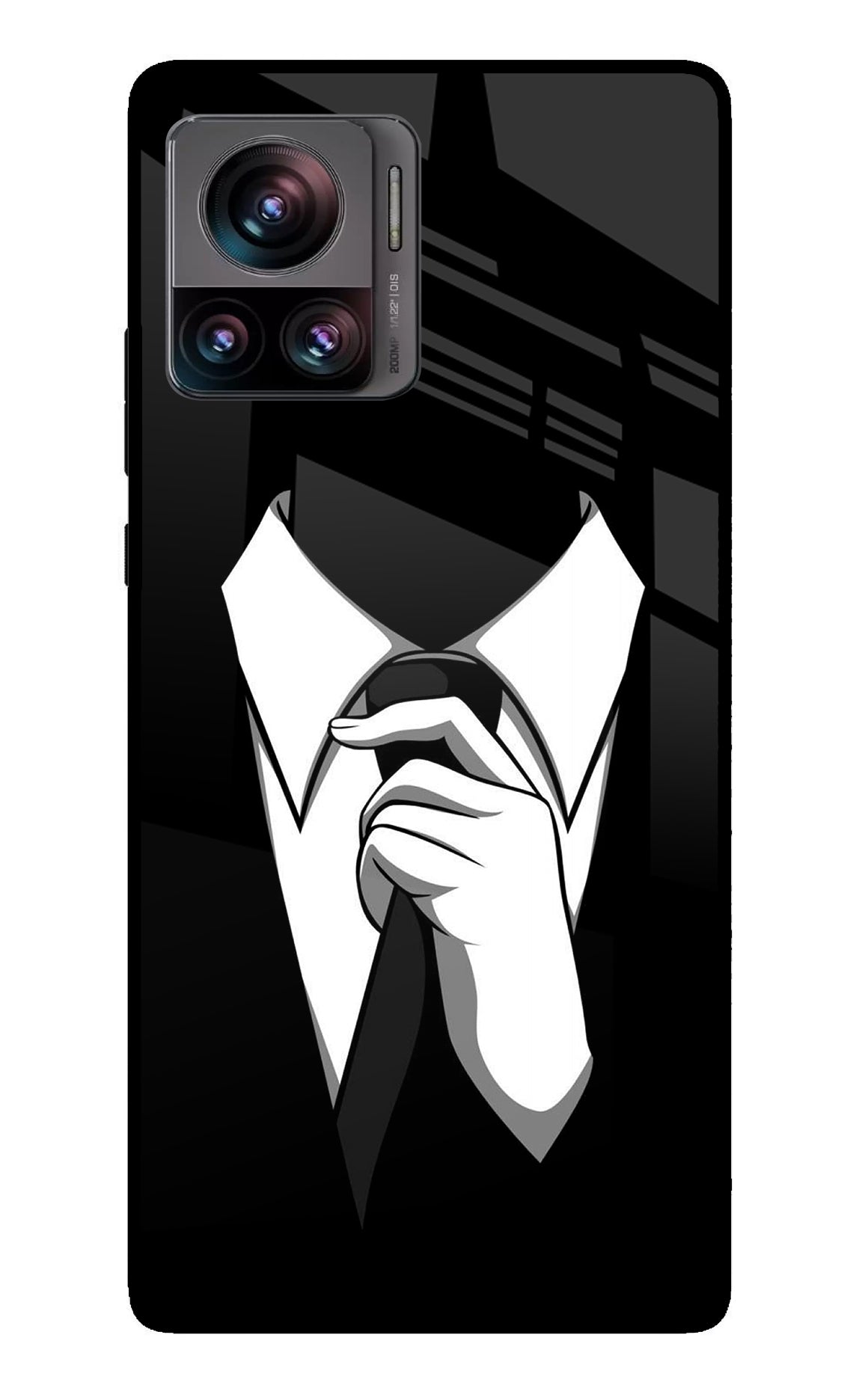 Black Tie Moto Edge 30 Ultra Back Cover