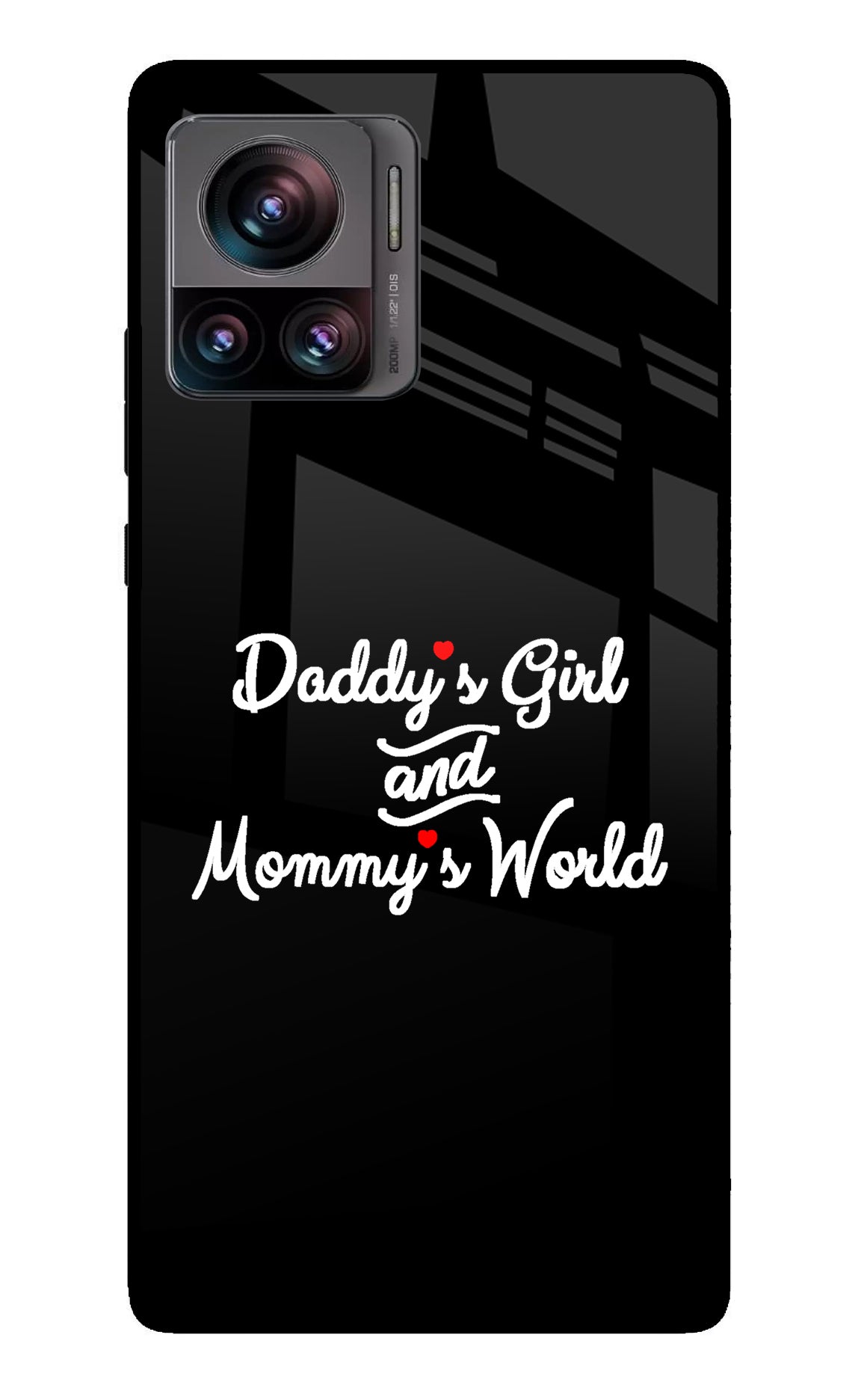 Daddy's Girl and Mommy's World Moto Edge 30 Ultra Glass Case