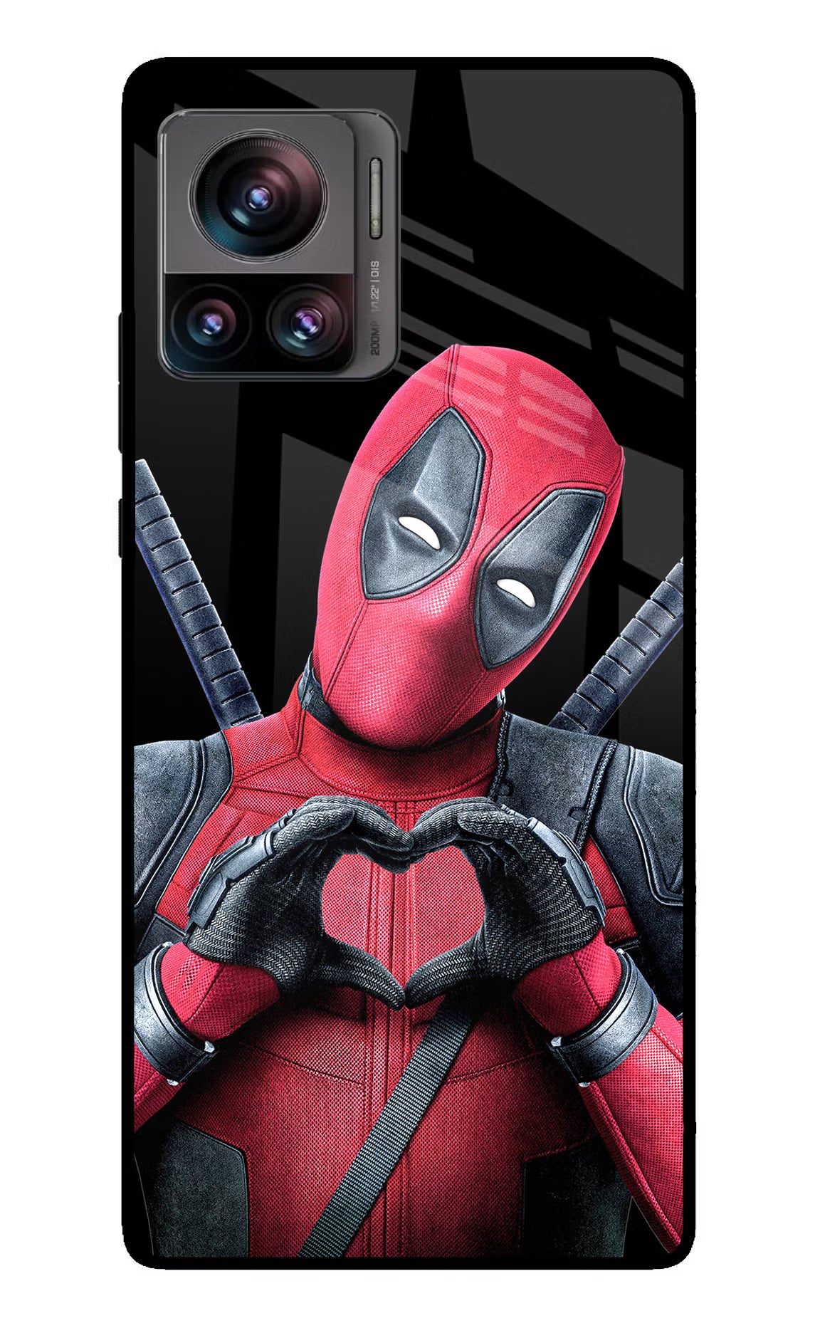 Deadpool Moto Edge 30 Ultra Glass Case Back Cover by Casekaro