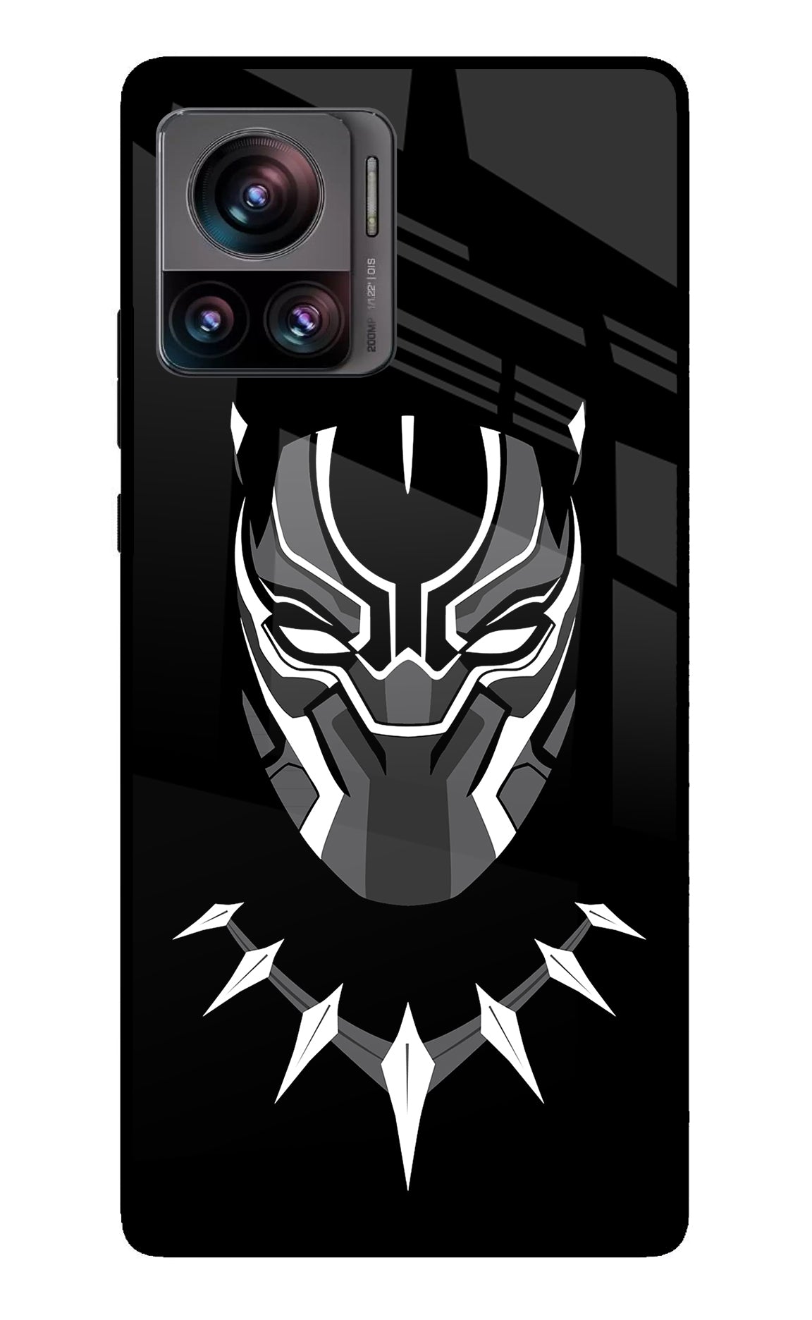 Black Panther Moto Edge 30 Ultra Glass Case