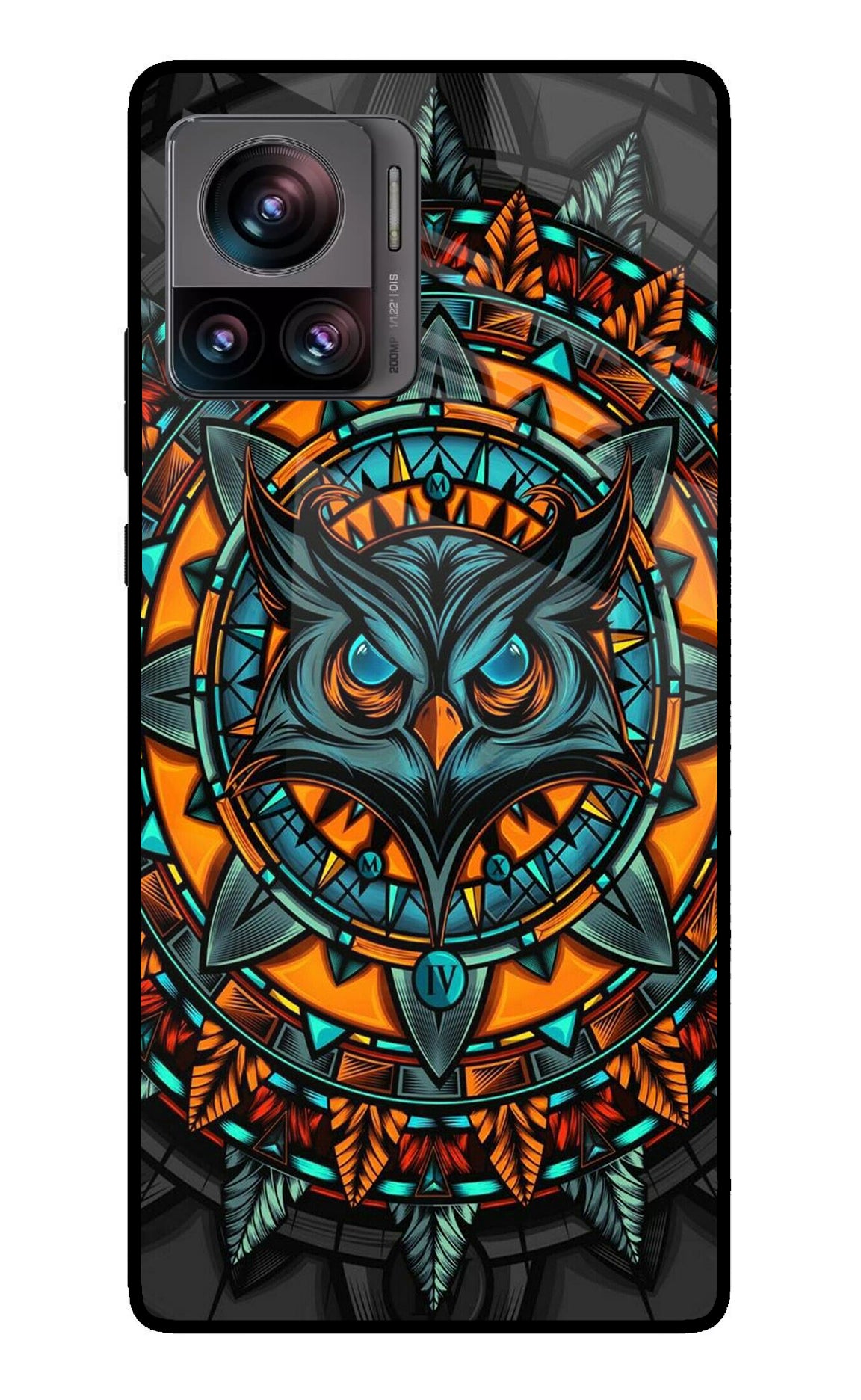 Angry Owl Art Moto Edge 30 Ultra Glass Case