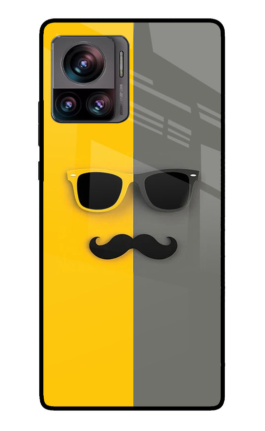 Sunglasses with Mustache Moto Edge 30 Ultra Glass Case