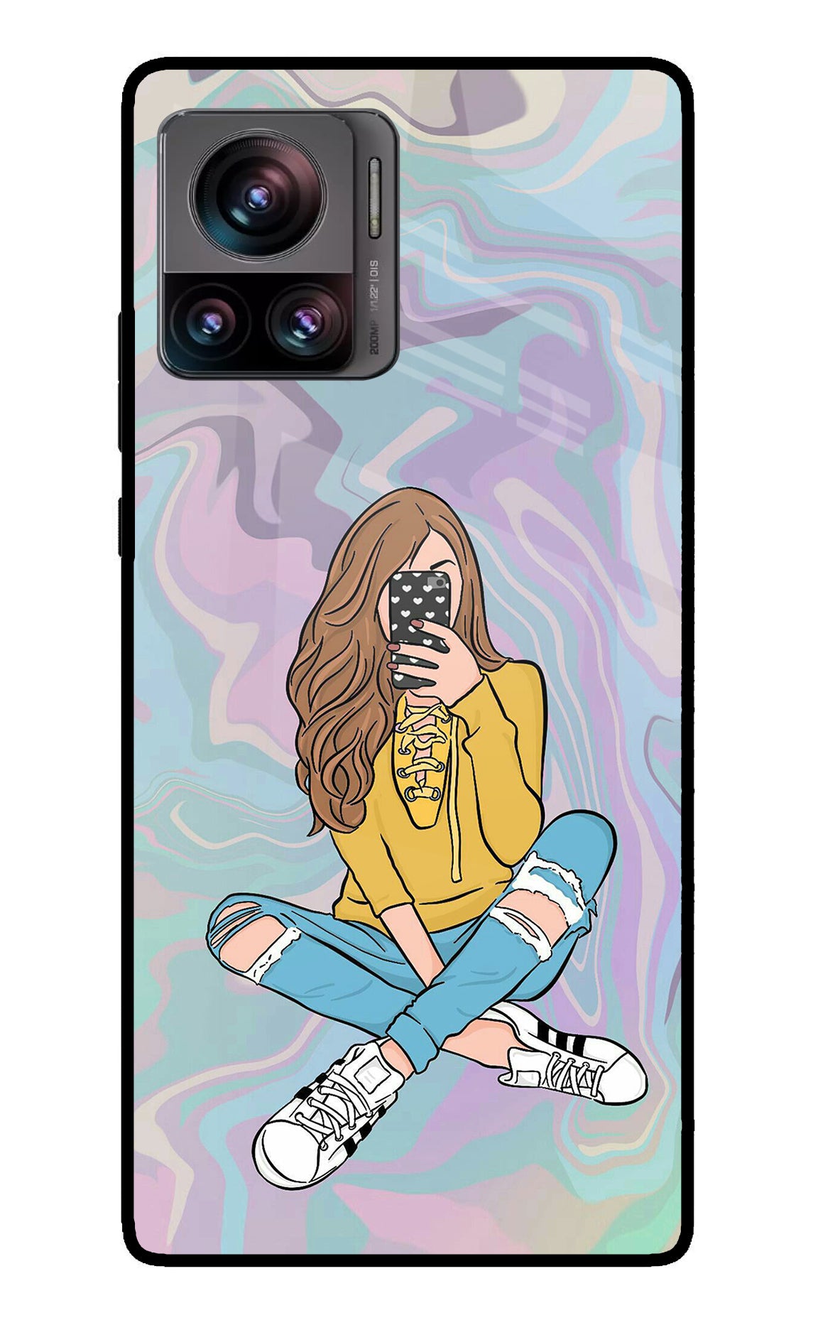 Selfie Girl Moto Edge 30 Ultra Glass Case