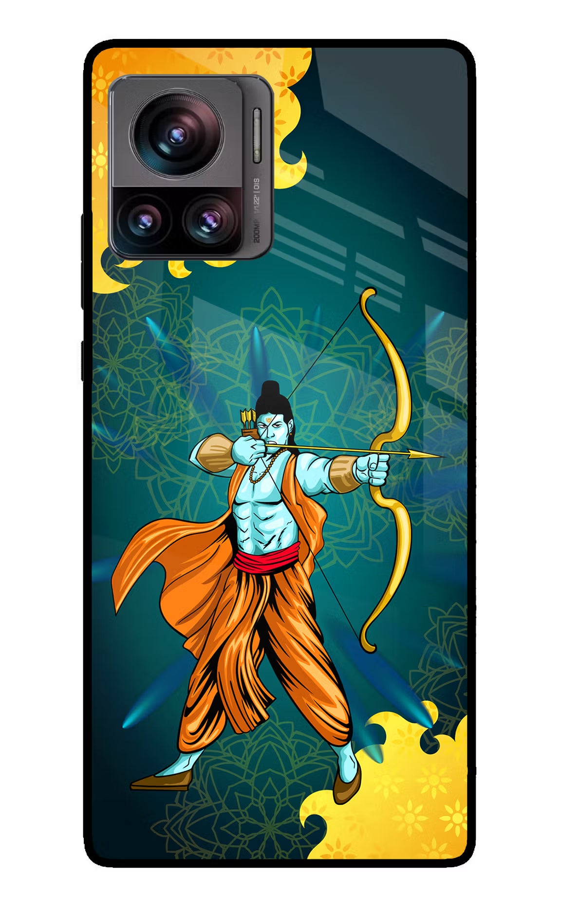 Lord Ram - 6 Moto Edge 30 Ultra Glass Case Back Cover by Casekaro