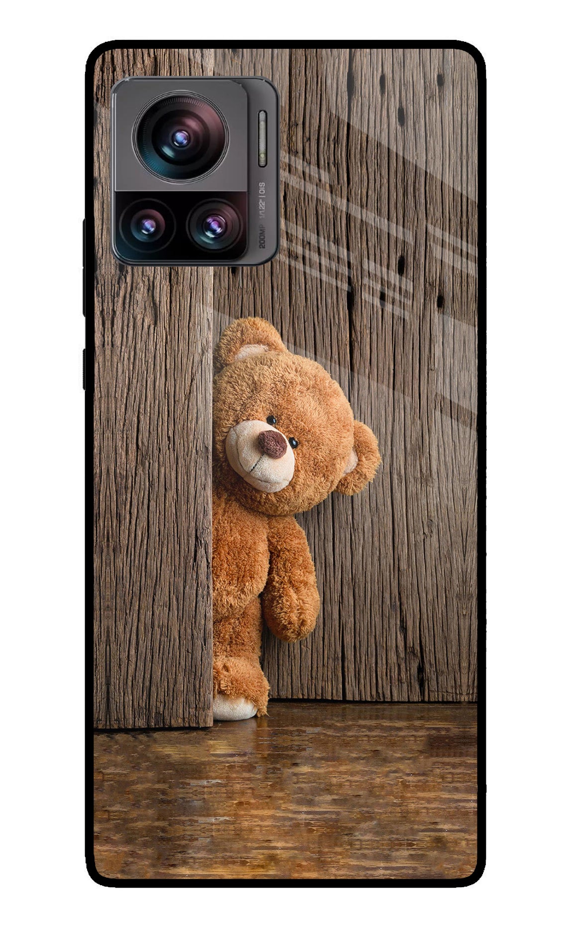 Teddy Wooden Moto Edge 30 Ultra Back Cover