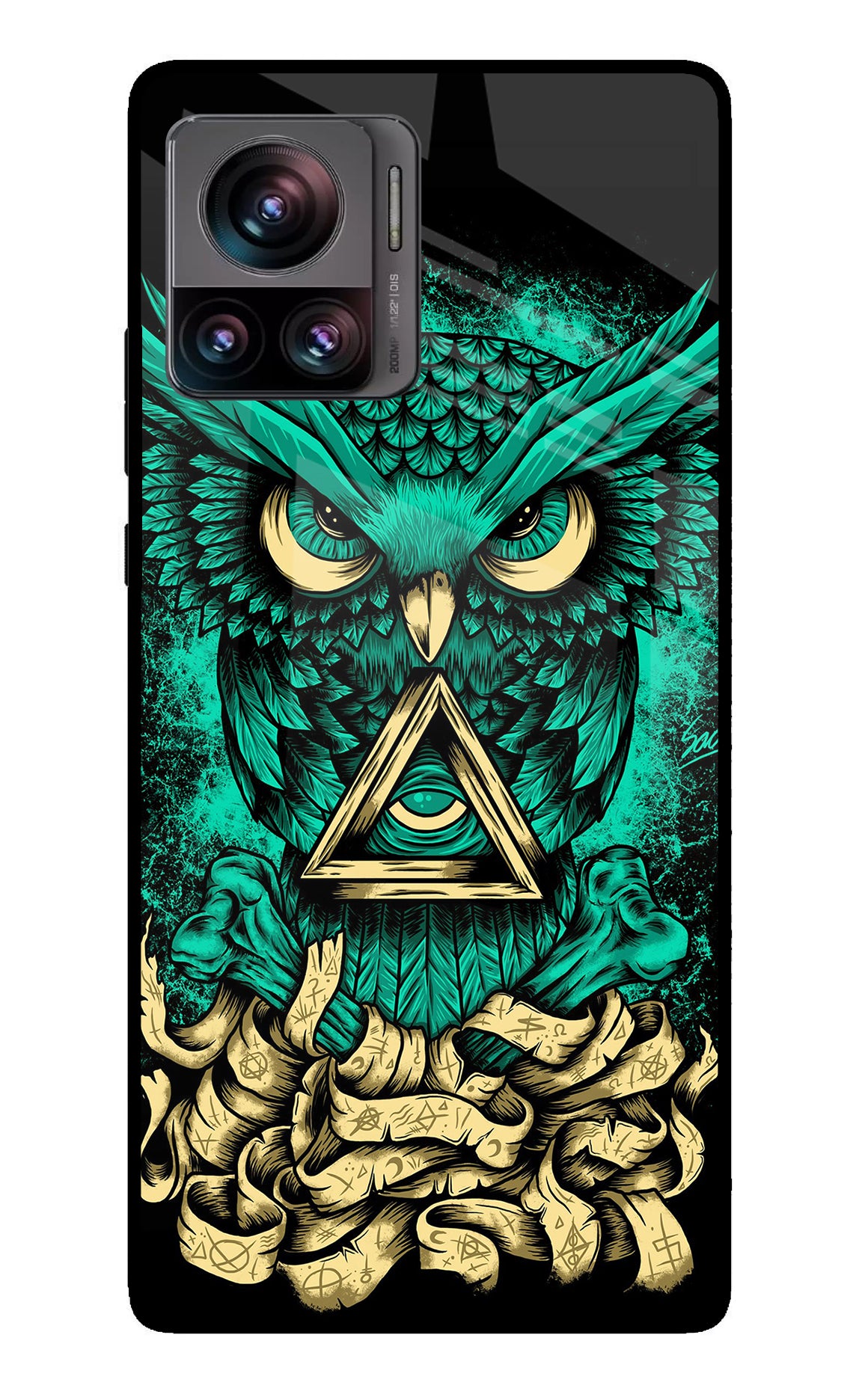 Green Owl Moto Edge 30 Ultra Back Cover