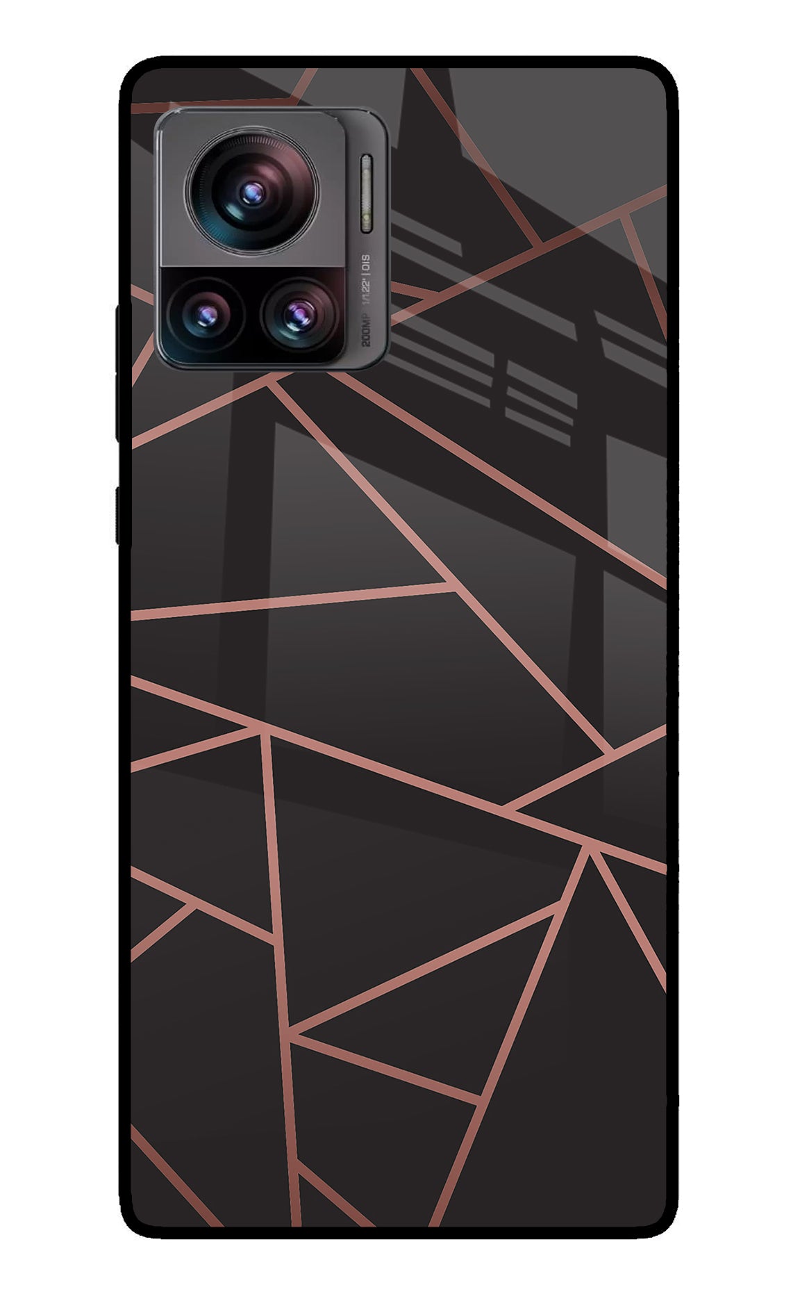 Geometric Pattern Moto Edge 30 Ultra Glass Case