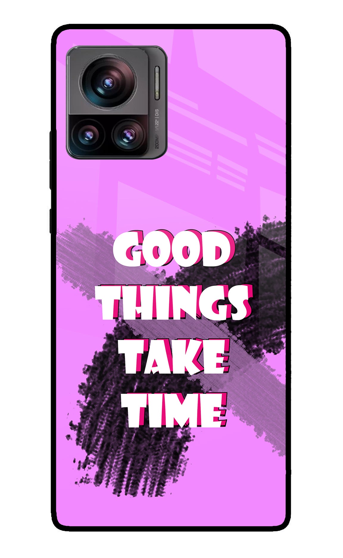 Good Things Take Time Moto Edge 30 Ultra Glass Case