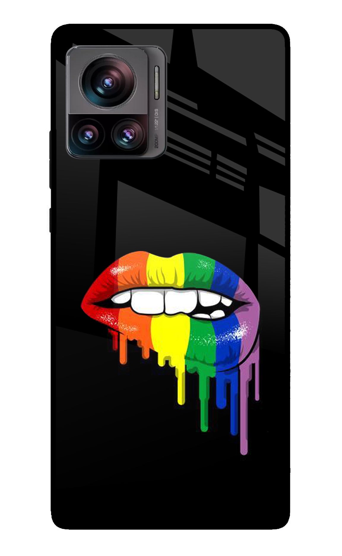 Lips Biting Moto Edge 30 Ultra Glass Case