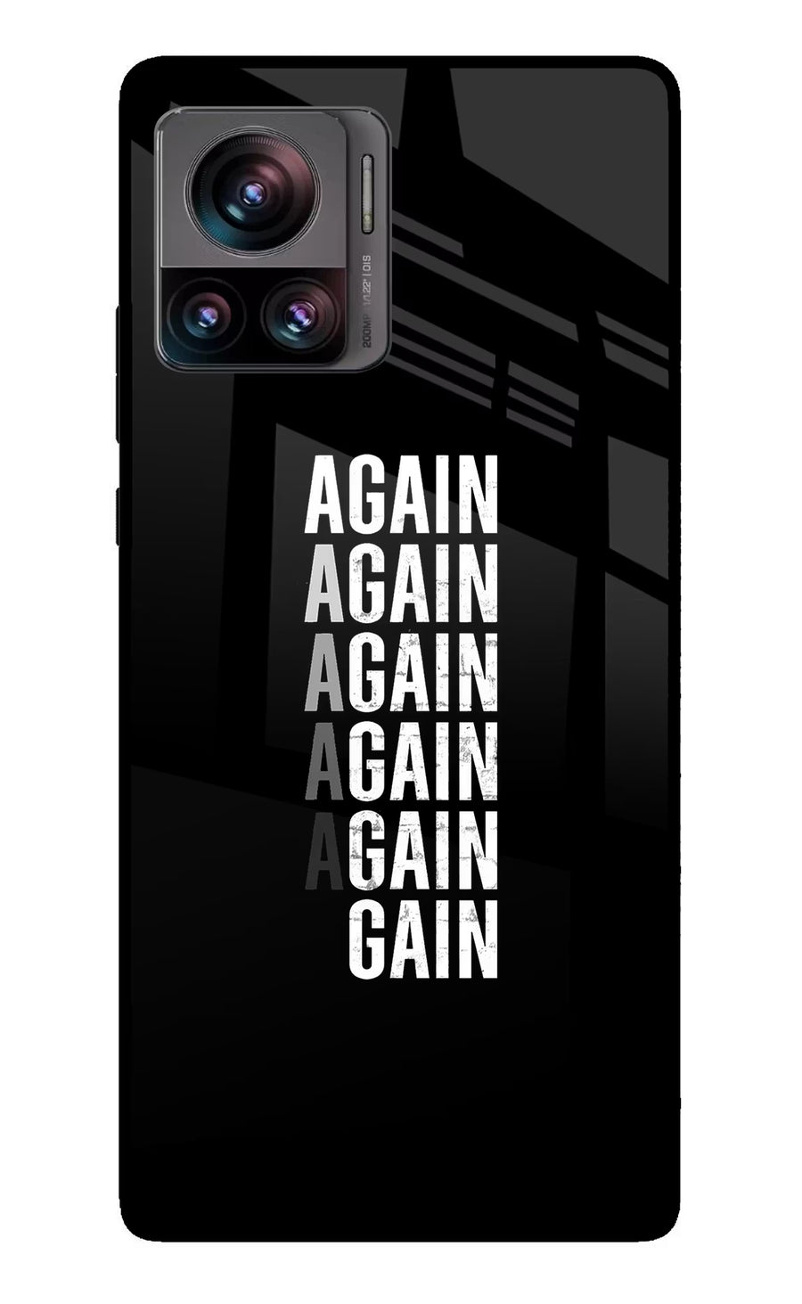 Again Again Gain Moto Edge 30 Ultra Back Cover, Glass case