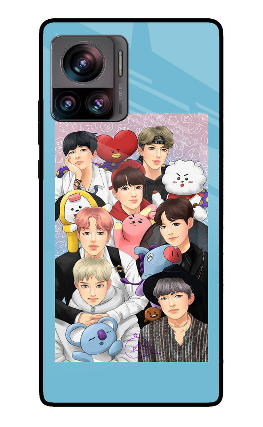 BTS with animals Moto Edge 30 Ultra Glass Case