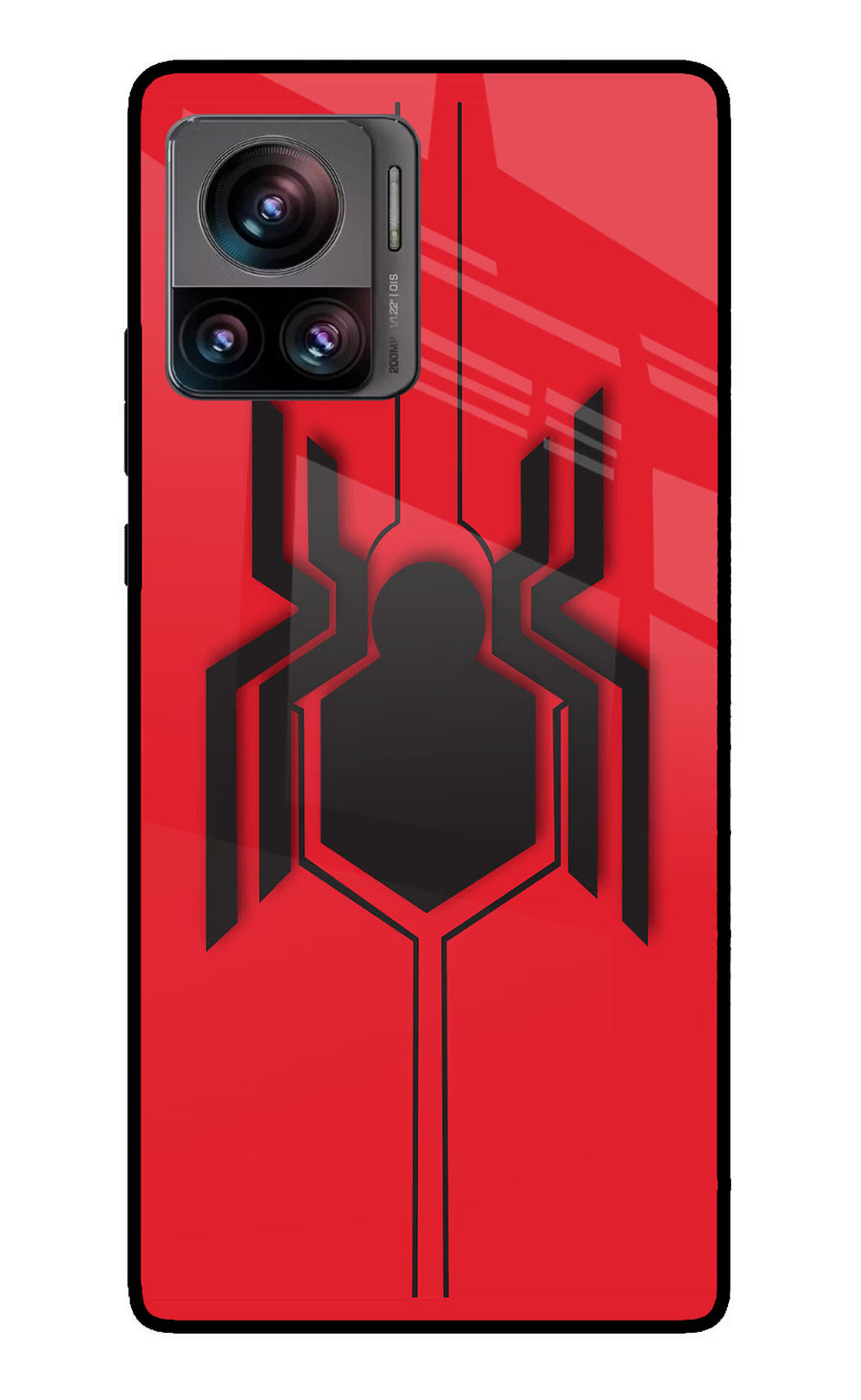 Spider Moto Edge 30 Ultra Back Cover, Glass case