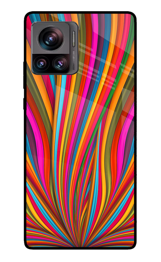 Trippy Wavy Moto Edge 30 Ultra Glass Case