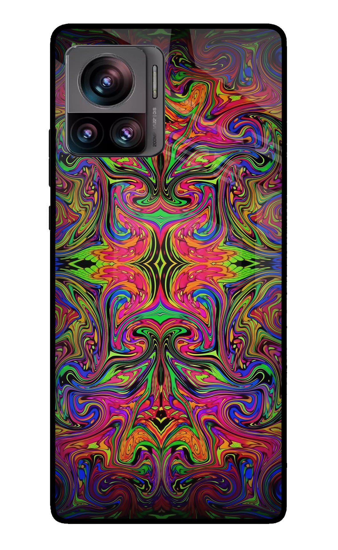 Psychedelic Art Moto Edge 30 Ultra Glass Case