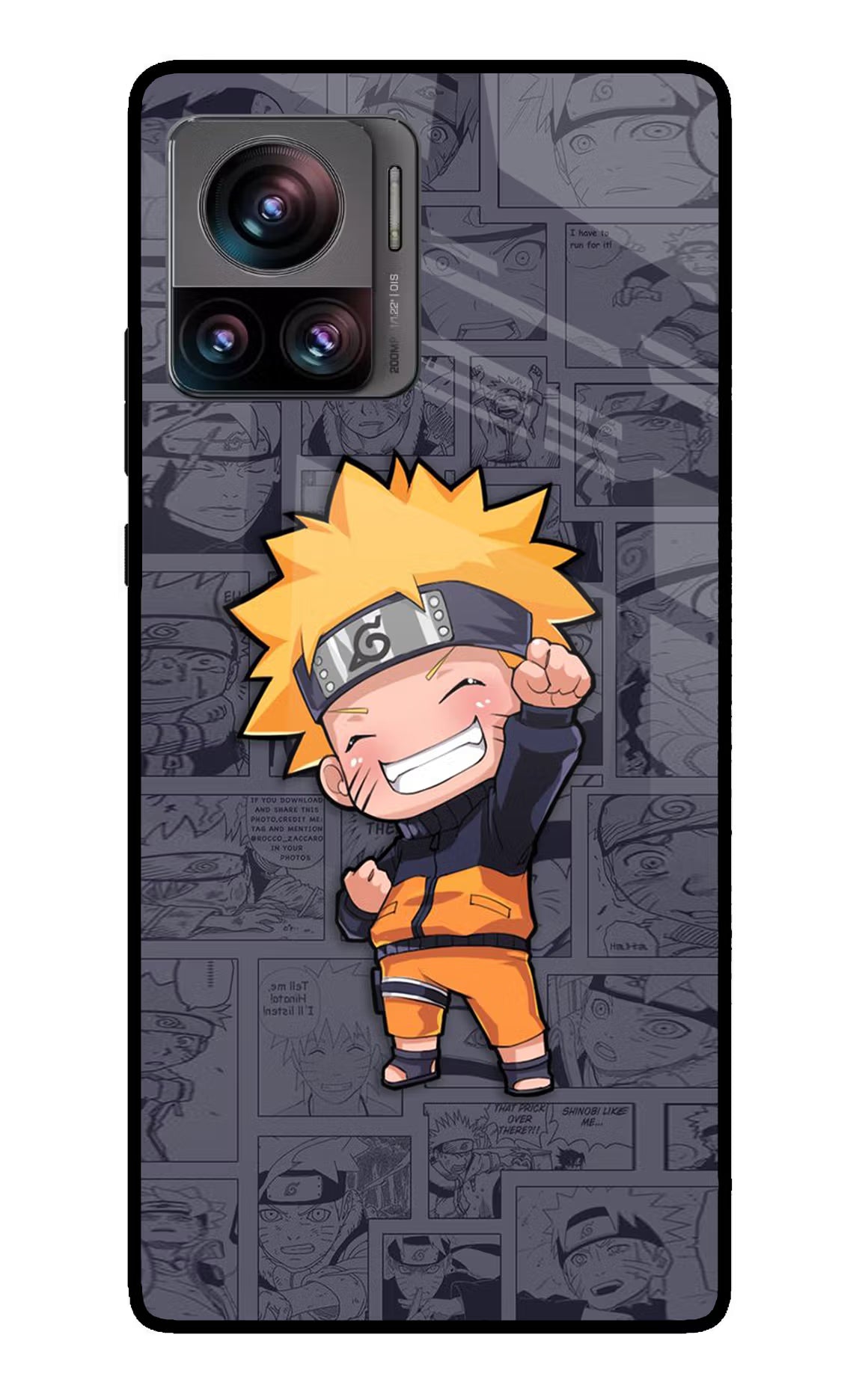 Chota Naruto Moto Edge 30 Ultra Glass Case Back Cover by Casekaro