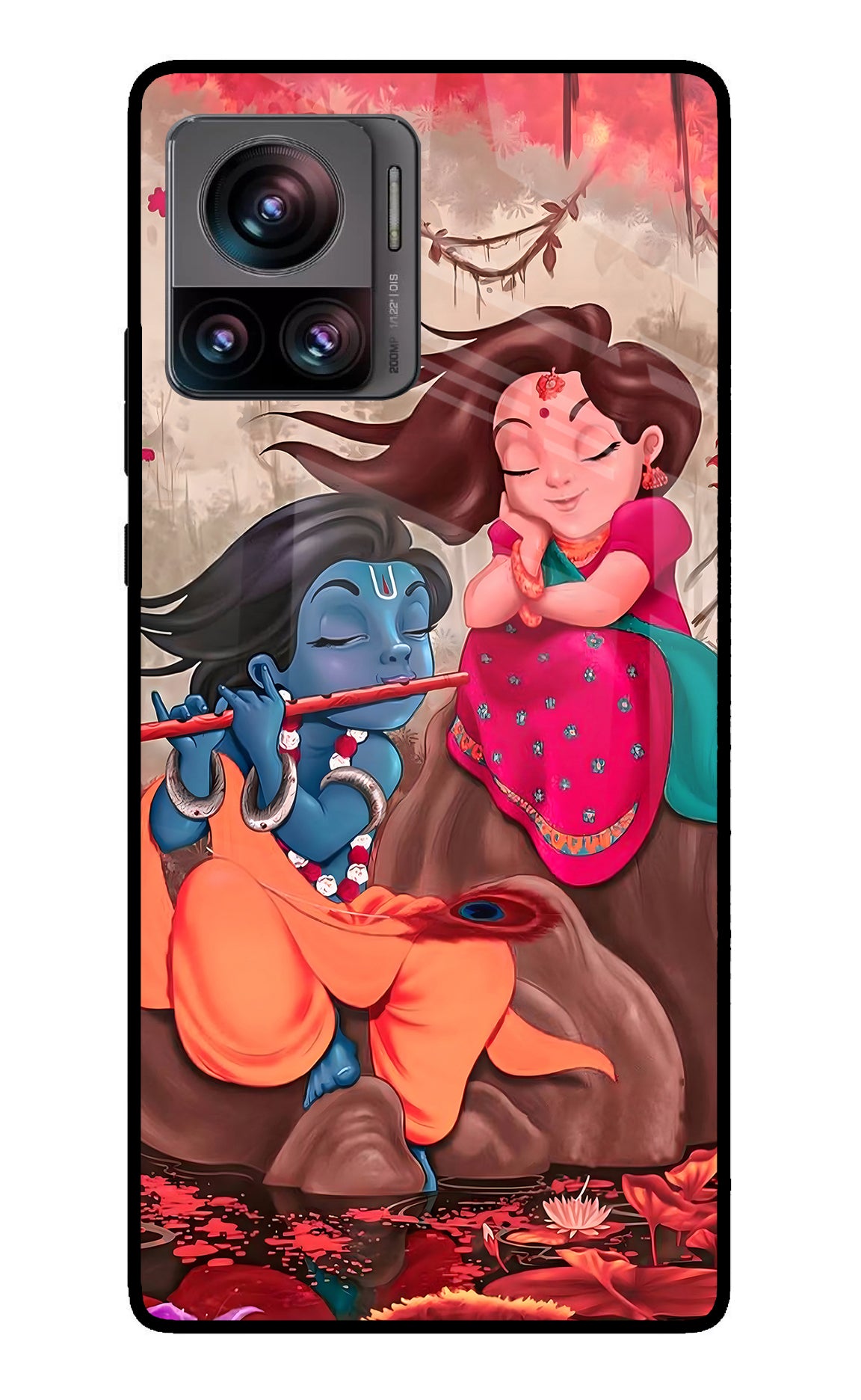 Radhe Krishna Moto Edge 30 Ultra Glass Case