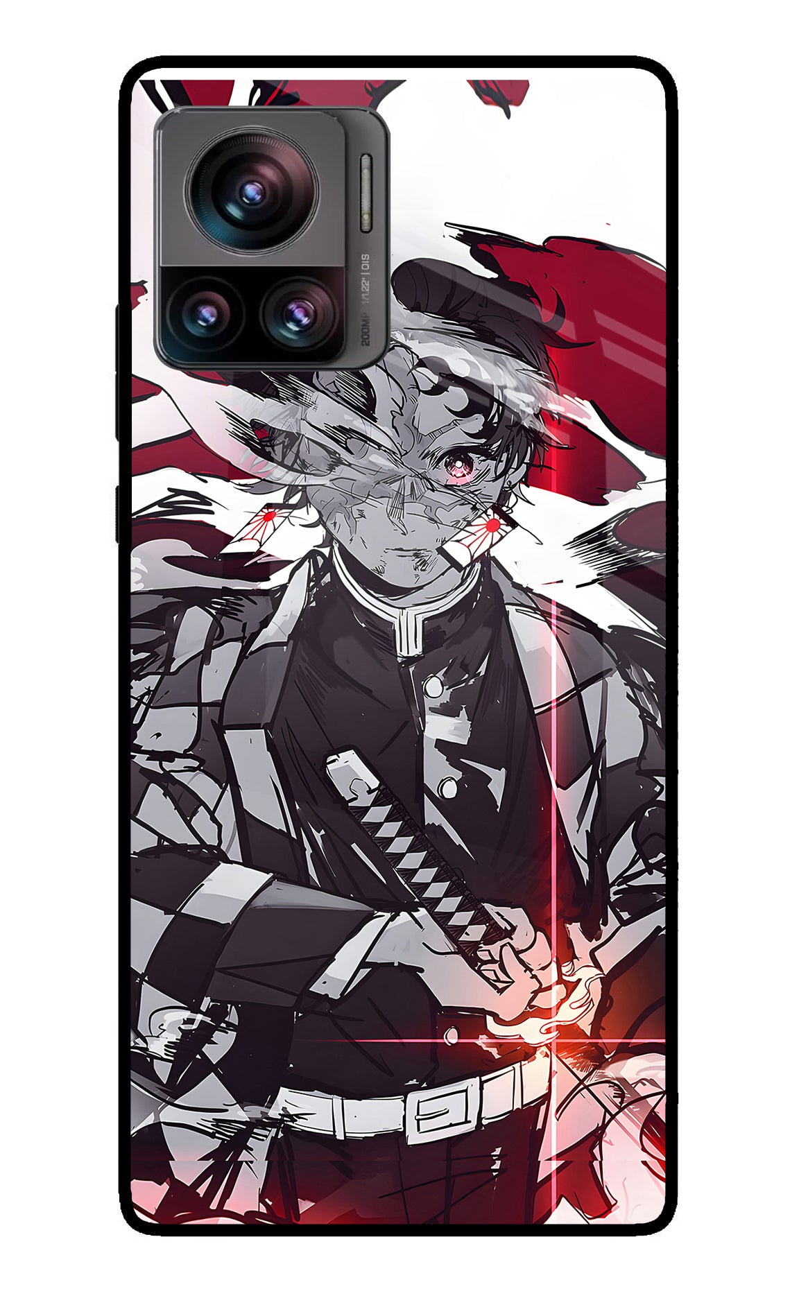 Demon Slayer Moto Edge 30 Ultra Glass Case