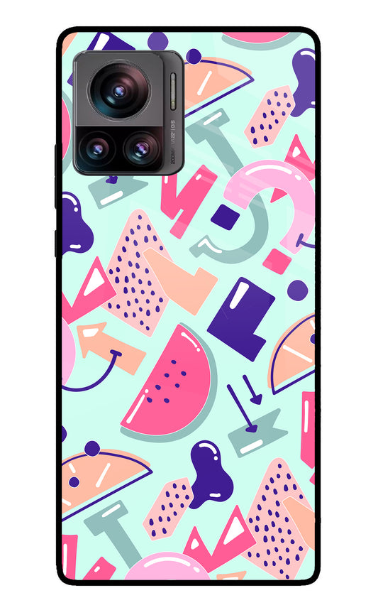 Doodle Pattern Moto Edge 30 Ultra Glass Case