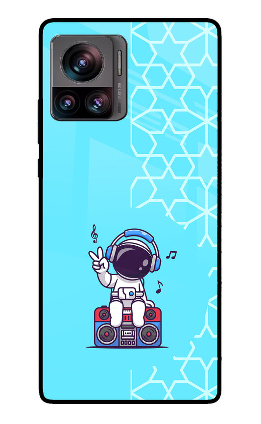 Cute Astronaut Chilling Moto Edge 30 Ultra Glass Case