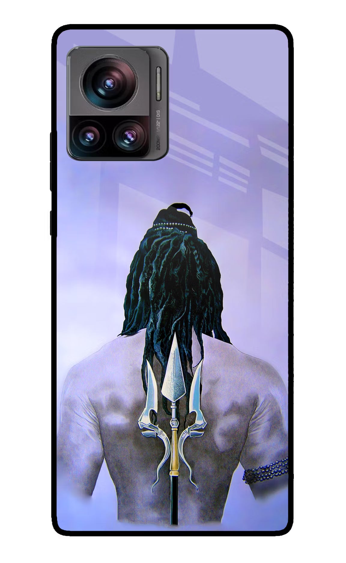 Shiva Moto Edge 30 Ultra Glass Case Back Cover by Casekaro