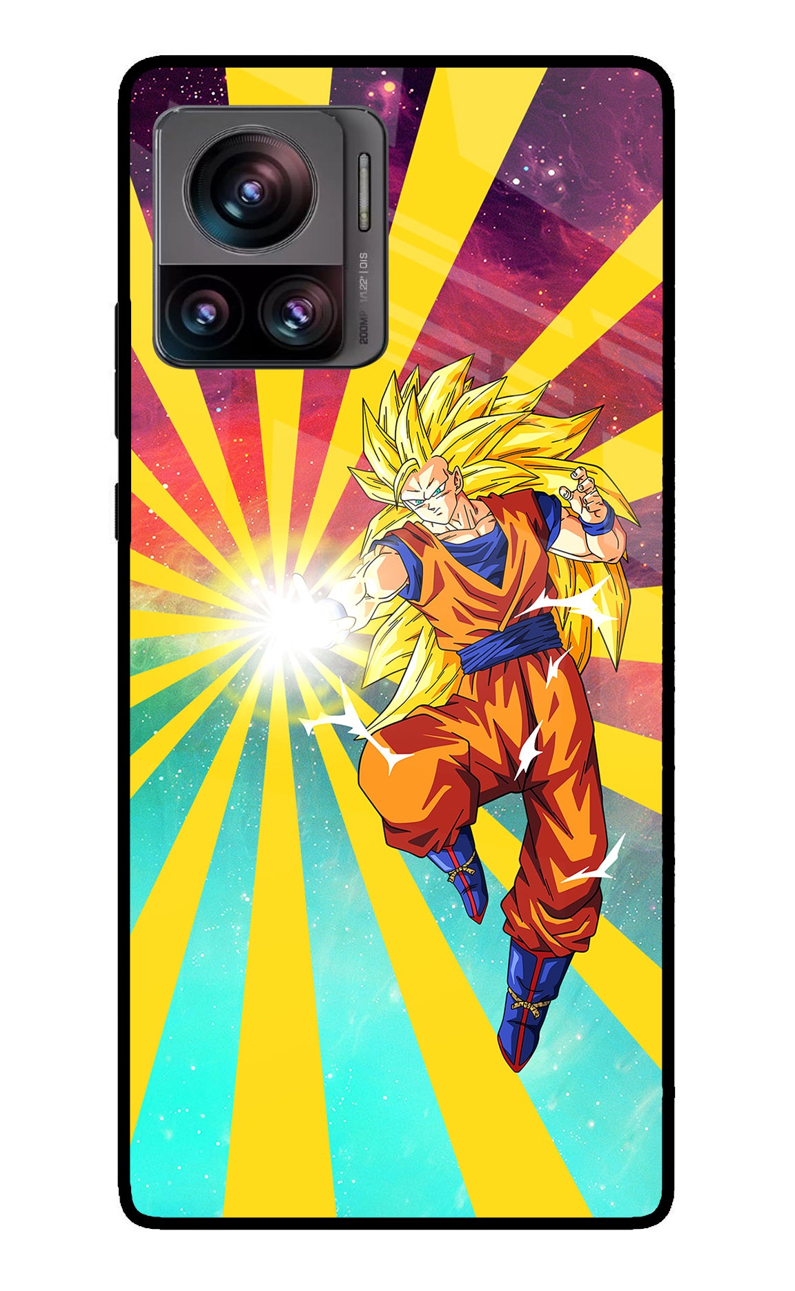 Goku Super Saiyan Moto Edge 30 Ultra Glass Case