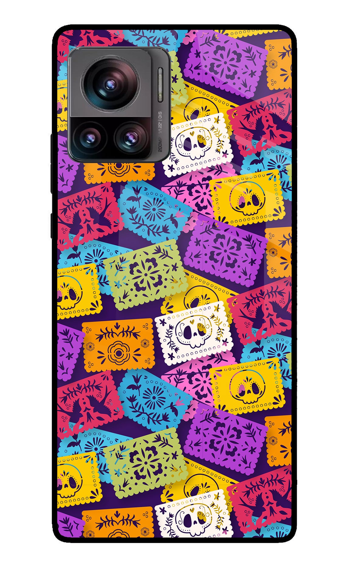 Mexican Pattern Moto Edge 30 Ultra Glass Case